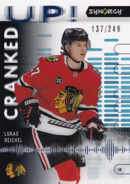 insert RC karta LUKAS REICHEL 22-23 Synergy Cranked Up Blue /249